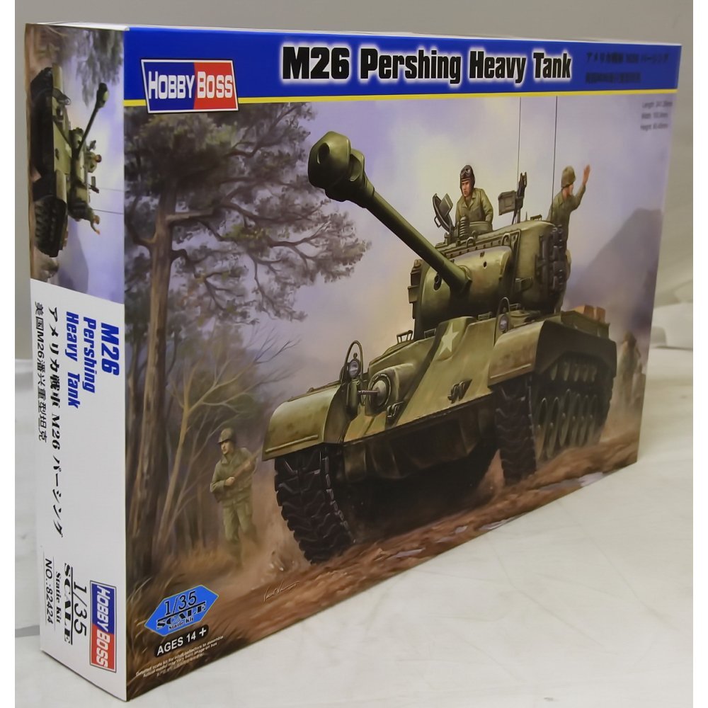 Hobbyboss 1:35 Scale M26 Pershing Heavy Tank Assembly Kit, 18.11 x 10.01 x 7.95 cm