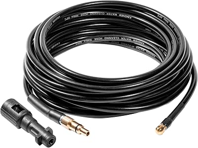 YUET 10M Drain Cleaning Hose with Adapter for Kärcher LAVOR High Pressure