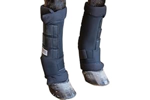 Dura-Tech Tekno-Dri Breathable Quick Wraps for Horses | Size Large | Easy to Use Two-Piece Design | Outstanding for Extra Protection | Breathable Neoprene Outer Wrap | Moisture Wicking Inner Wrap