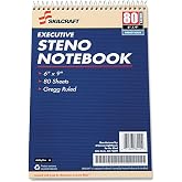 AbilityOne - Executive Steno Notebook - 6" x 9", White 7530-00-223-7939: Package, 12 Item(s)