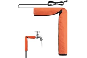 Elbow Pipe Heat Blanket 16” x 7”, Fits Pipes up to 1-1/4” OD, 120V Elbow Heat Tape for Water Pipes, Winter Freeze Protection 