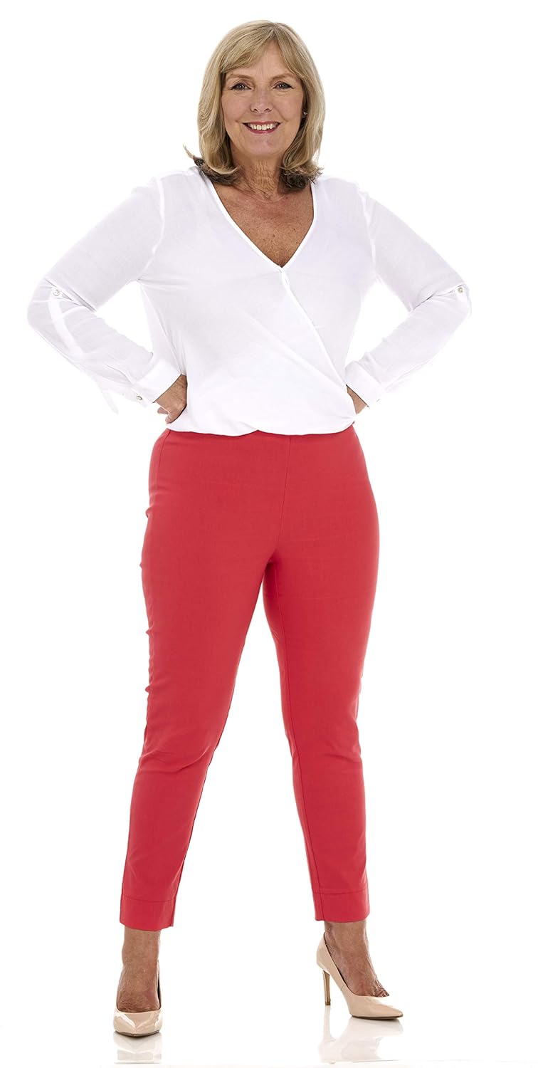 ladies ankle grazer trousers
