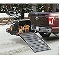 Guide Gear Vehicle Hitch Cargo Carrier, Pickup Truck Ramps Aluminum, Folding, 3-Position, Black