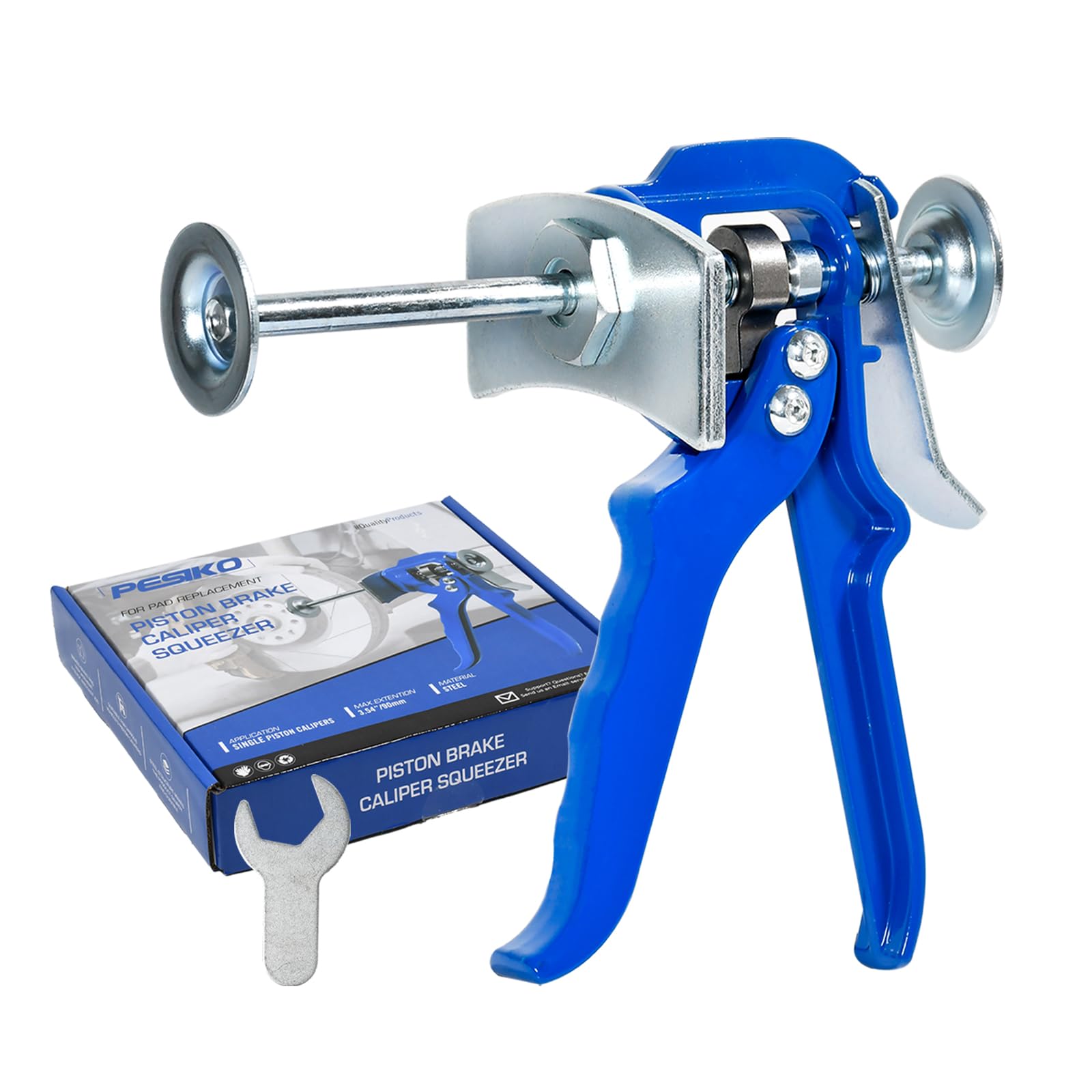 Photo 1 of PESIKO 24300 Single Speedy Brake Pad Spreader, Brake Piston Brake Caliper Compression Tool Compatible with Most Vehicle Brake Discs