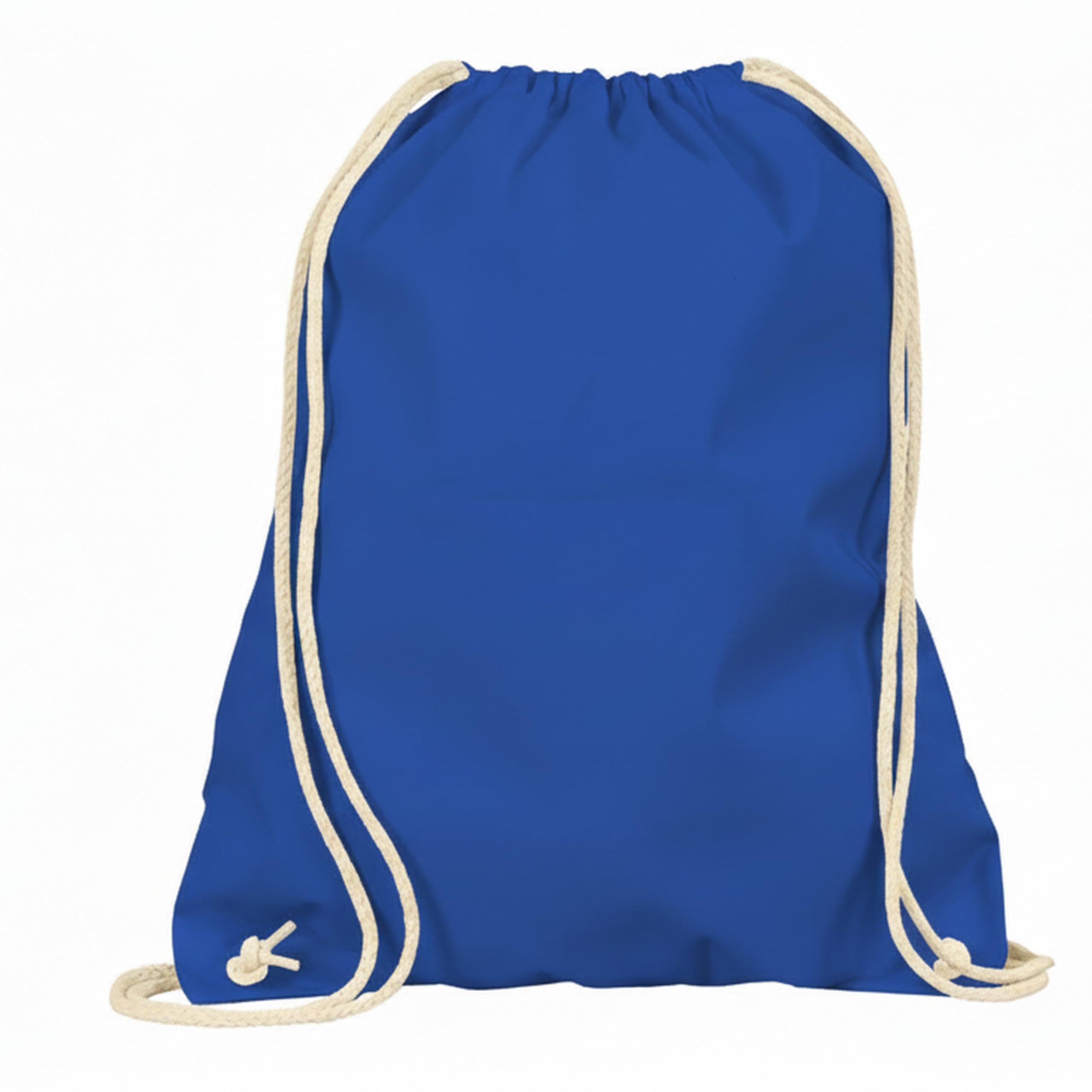 Veproli Cotton Gym Bag Sports Bag Drawstring Bag Gym Bag Jute School Backpack, royal, One Size