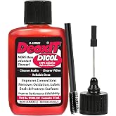 DeoxIT D100L-25C Contact Cleaner with Precision Needle &amp; Brush &ndash; Cleans, Deoxidizes, Lubricates &amp; Protects &ndash; Electronic Contact Cleaner for Audio, Automotive, Electrical, Marine &amp; More