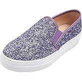 FEVERSOLE Women's Fashion Slip On Sneaker Casual Platform Loafers