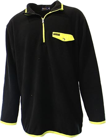 ralph lauren fleece mockneck pullover