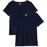 Amazon Essentials Womens Plus Size Short-Sleeve V-Neck T-Shirt