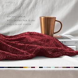Exclusivo Mezcla Plush Fuzzy Fleece Throw Blanket