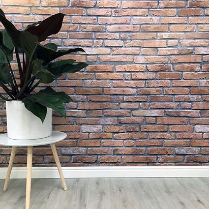 Rustic Red Brick Wall Panels 4 Pack Bathroom Shower Kitchen