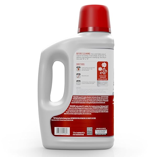 HOOVER RENEWAL CARPET CLEANER SOLUTION, 64 OZ., FRESH MEADOWS SCENT, EVERYDAY CARPET SHAMPOO SOLUTION, REMOVES DIRT AND GRIME FROM CARPET AND UPHOLSTERY, PAIR WITH HOOVER CARPET CLEANER MACHINE