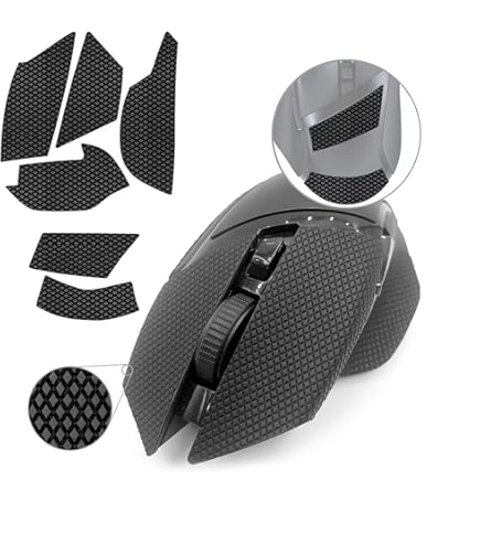 thumbnail interactive-video image 1 of HUYUN Anti-Sweat Grip Tape For Logitech G502 Gaming Mouse - Pre-Cut Side Panel Replacement (Red) 1 of 9