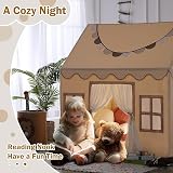 Wilwolfer Play Tent with Lights and Banners Large Indoor Kids Tent view 5