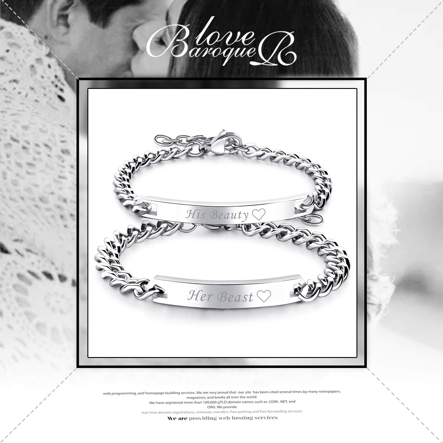 Cupimatch 2pcs His and Hers Couple Bracelets Set - Image 3