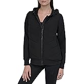DKNY womens Light Weight Hybrid Full Zip Jacket