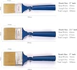 Genixart 3pk Extendable Paint Brushes Walls Ceiling Fence Wood Stain Masonry view 7