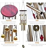 Bwinka Chinese Traditional Wind Chimes 10 Tubes 5 Bells 85cm Garden Decor view 4