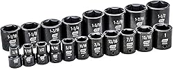 GEARWRENCH 19 Pc. 1/2" Drive 6 Pt. Standard Impact