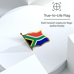 South Africa Flag Lapel Pin - Enamel Metal National