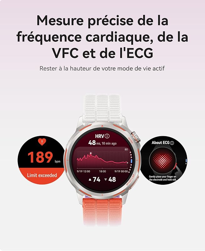 Watch GT Runner 2 Montres connectées, Jusqu'à 14 Jours, Bleu