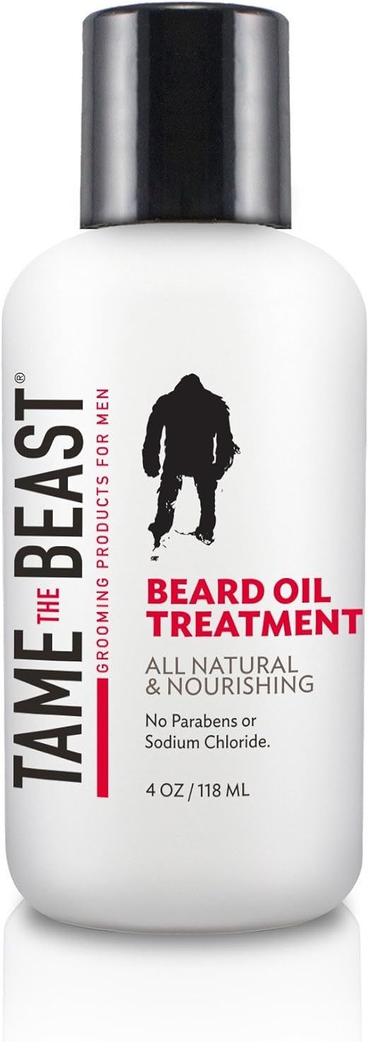 Tame the Beast Beard Oil Treatment, All Natural, 4 oz., Smooth Mint