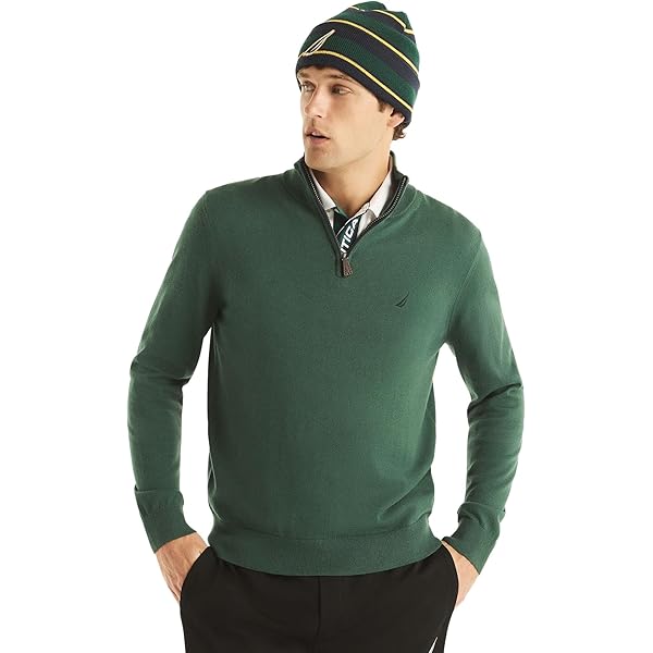 Nautica Men's Quarter-Zip Sweater (US, Alpha, Small, Regular