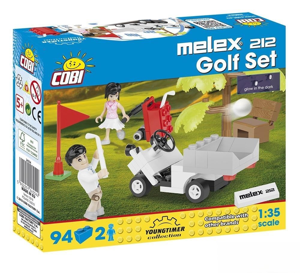 Cars 24554 Melex 212 Golf Set 94 Elements COBI-24554