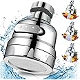 Sink Faucet Attachment, Movable Kithchen Faucet Head 360° Rotatable Faucet Sprayer Head Replacement Water Saving Faucet Exten