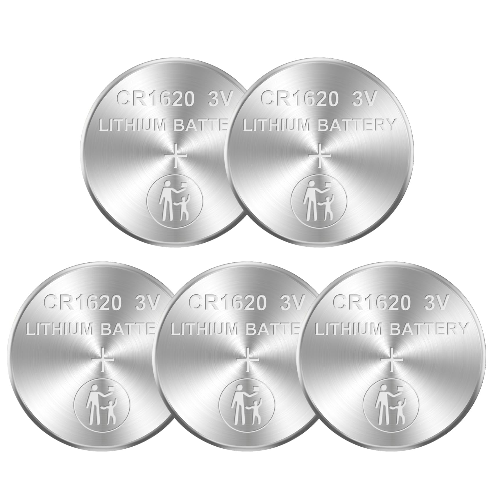messule CR1620 5 Pack 3V Batteries CR 1620 3 Volt