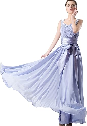 lilac bridesmaid dresses long