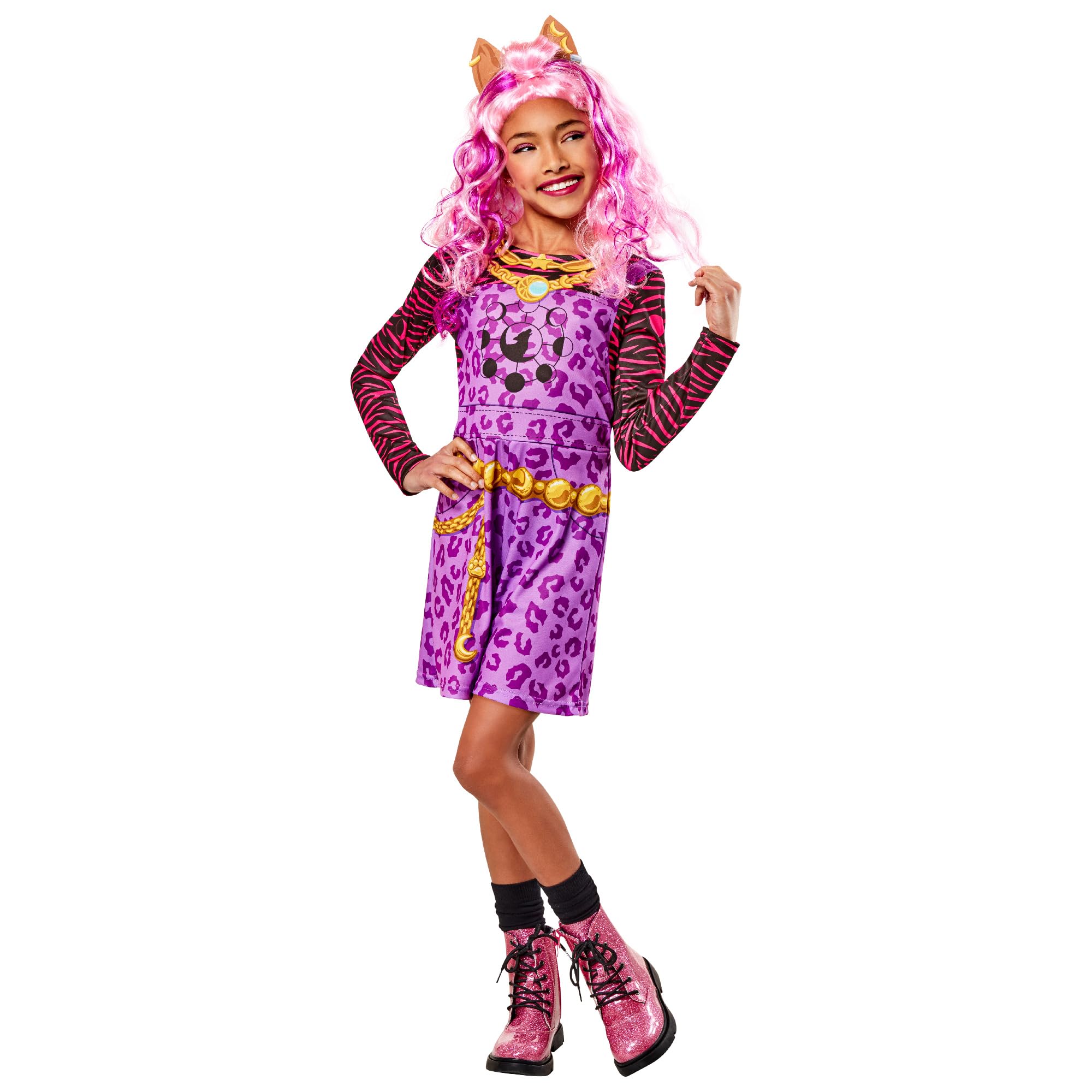Rubies 1000675L000 Clawdeen Wolf Child Costume Monster High Kids Fancy Dress, Girls, Multicoloured, 11-13 Years Halloween