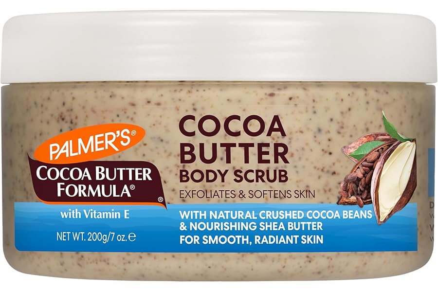 Palmer’s Cocoa Butter Formula Exfoliating Body Scrub for Smooth Skin, Skin Exfoliator for Women and Men, 7 oz