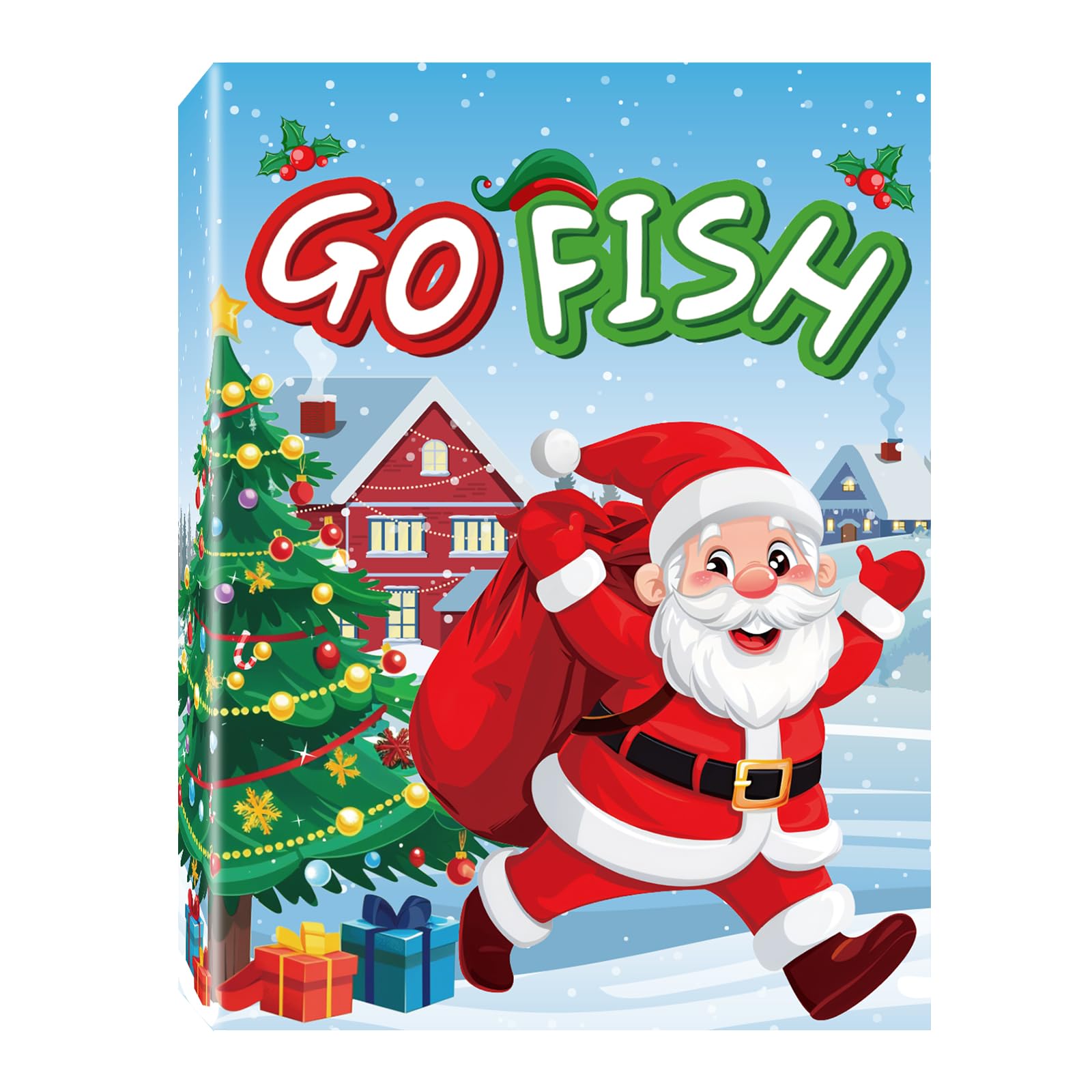 Photo 1 of Etyishe Go Fish Card Game for Kids, Gard Game for Toddlers and Adults, Fun Gard Games for Family Game Night, a Great Stocking Stuffer and Gift Idea for Boys and Girls, Christmas Theme (1 Pack)
