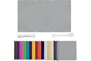 Luxurysail Balcony Privacy Screen – PVC & 420D Heavy-Duty Wind Block, UV Protection Water-Resistant Fence Cover for Patio Dec