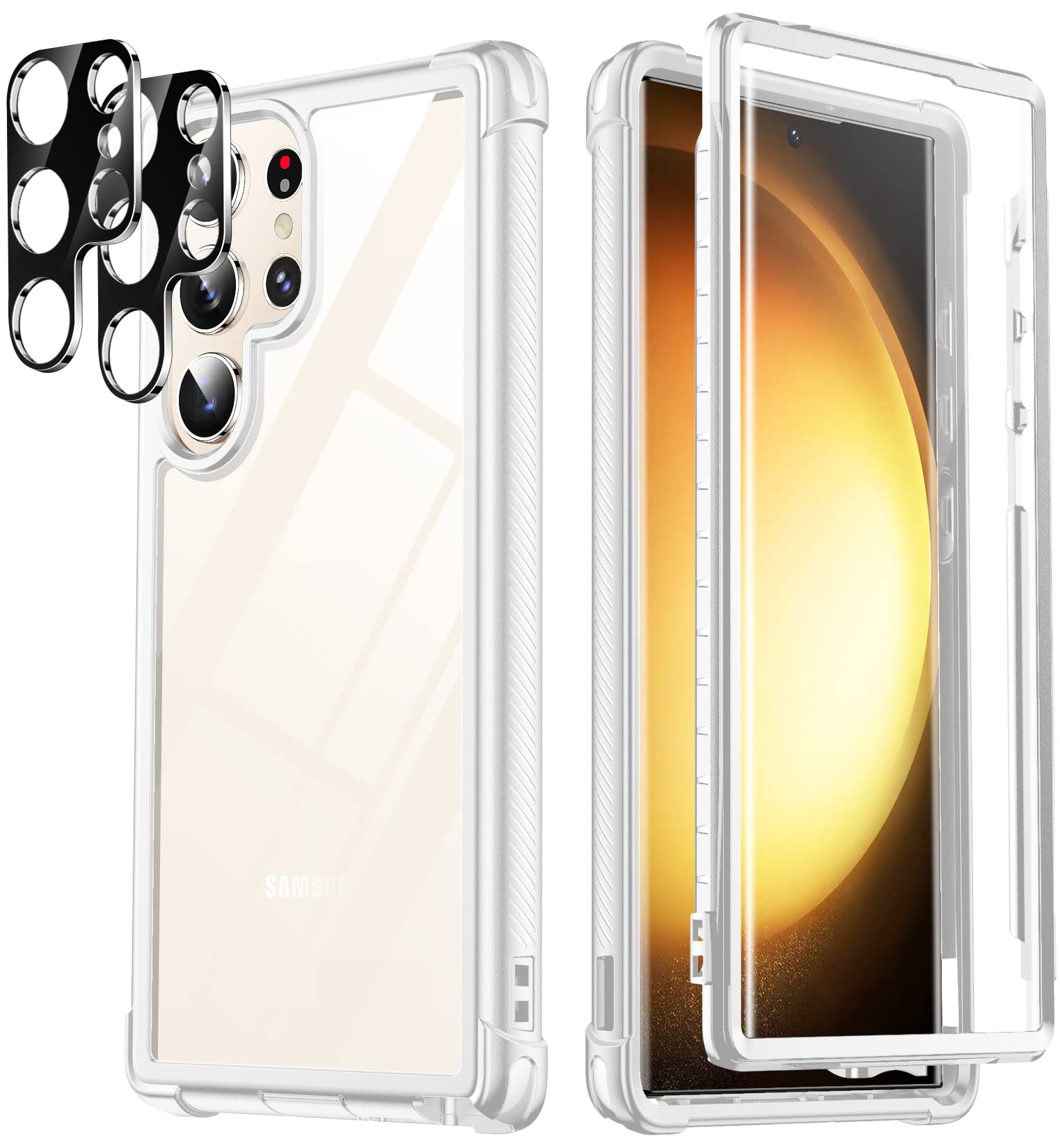 Temdan for Samsung Galaxy S23 Ultra Case, [Built-in