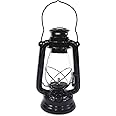 IOTC Decorative Hurricane Lantern, Large, Dark Brown