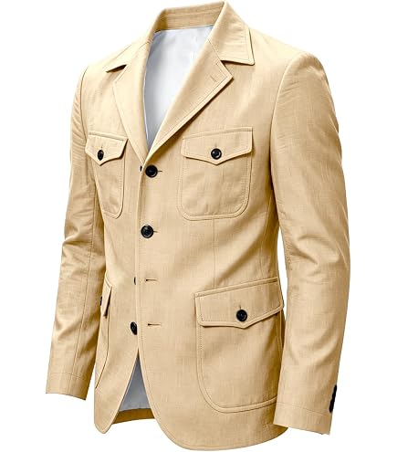 Amazon.com: MidwayUSA Men's Safari Jacket Khaki XL : Clothing