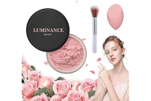FUPAH Luminance Milano Pink Powder, Ultra Pink Setting Powder, Blurring Setting Powder, Beauty Blurring Powder Foundation, Waterproof Blurring Setting Powder Makeup for All Skin Tone (1# Ultra Pink, 1)