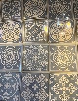 Tile Style Decals 72x 15cm Victorian Mosaic Tile Stickers Kitchen Bathroom Peel view 4