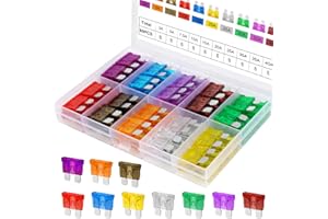 YNZDRWA 80Pcs Standard Fuse Kit, Upgraded Car Fuses Assortment Kit - Standard Size(3A/5A/7.5A/10A/15A/20A/25A/30A/35A/40A), F