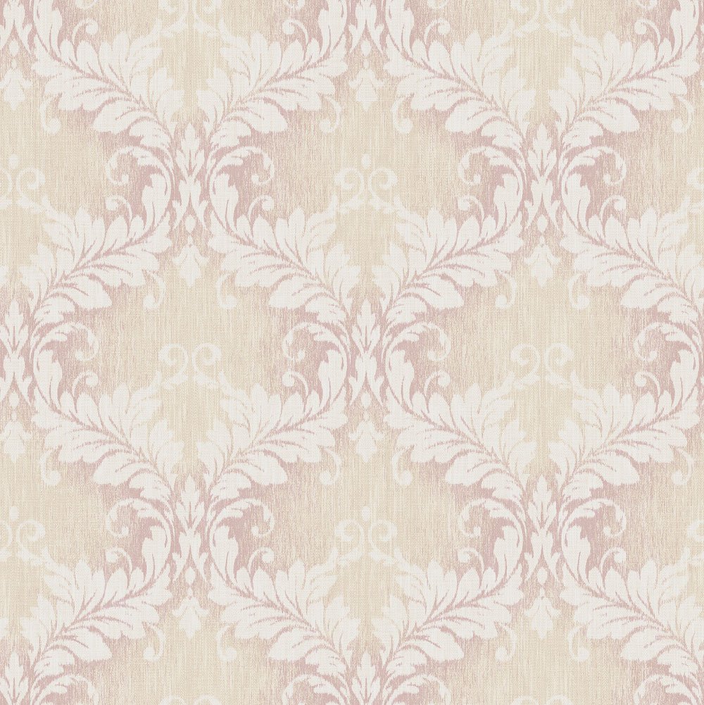 Galerie G34131 Nordic Elements Bold Damask Wallpaper, Pink, 10m x 53cm