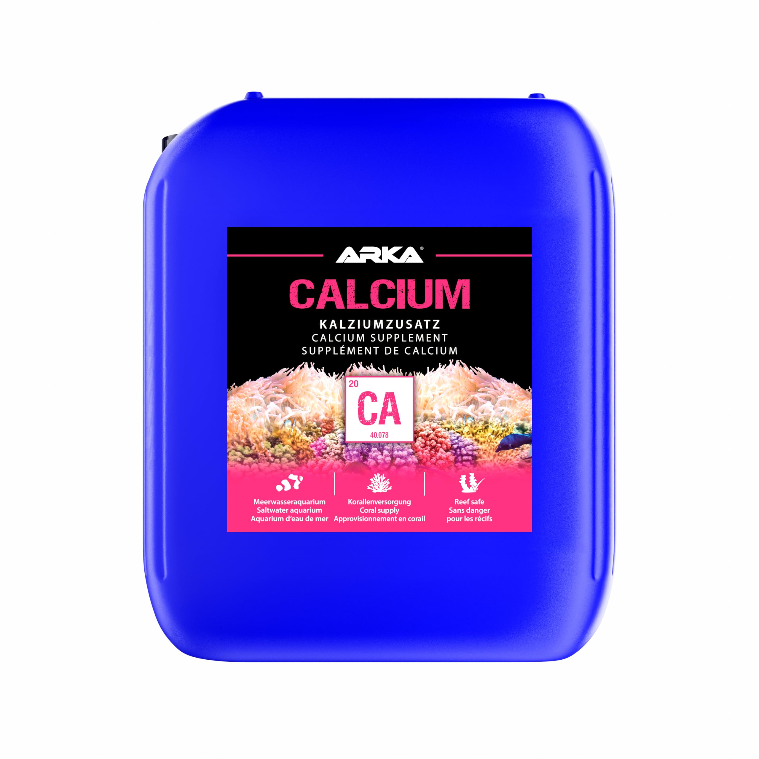 ARKA - Calcium - Integratore di calcio per la nutrizione dei coralli in ogni acquario marino - Contenuto: 5000 ml