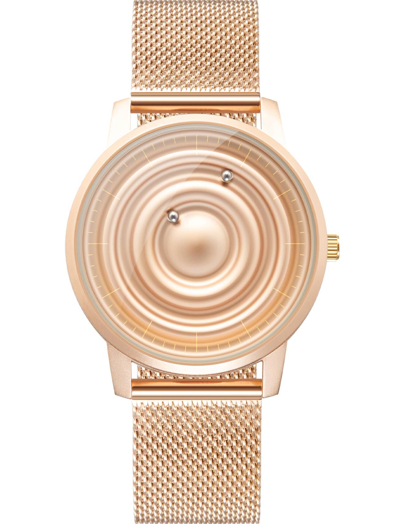 EUTOUR Men's Watch Magnetic Watch Magnetic Watches Minimalist Unisex Quartz Watch with Silicone Strap 40mm