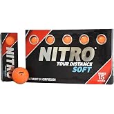NITRO Tour Distance Soft 15 Pack - Orange Golf Balls