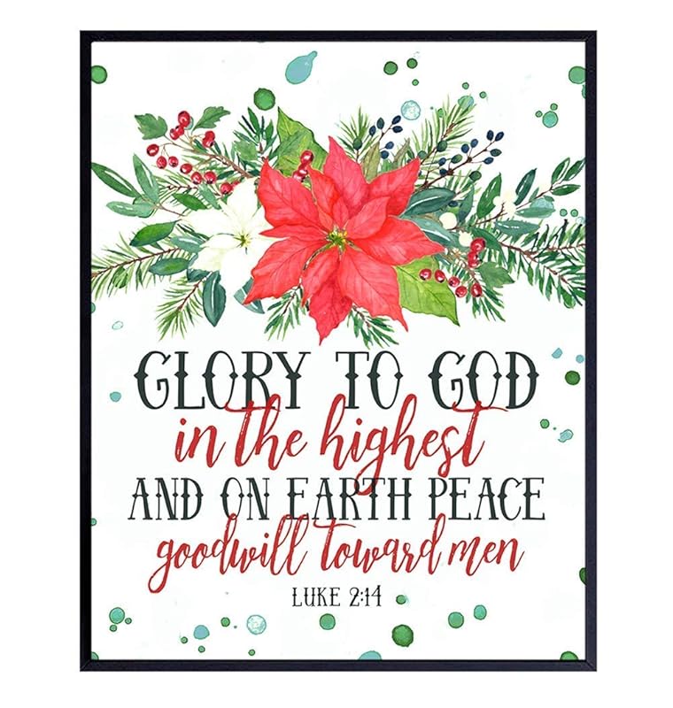 Religious Wall Decor, Christmas Decorations - Christian Scripture