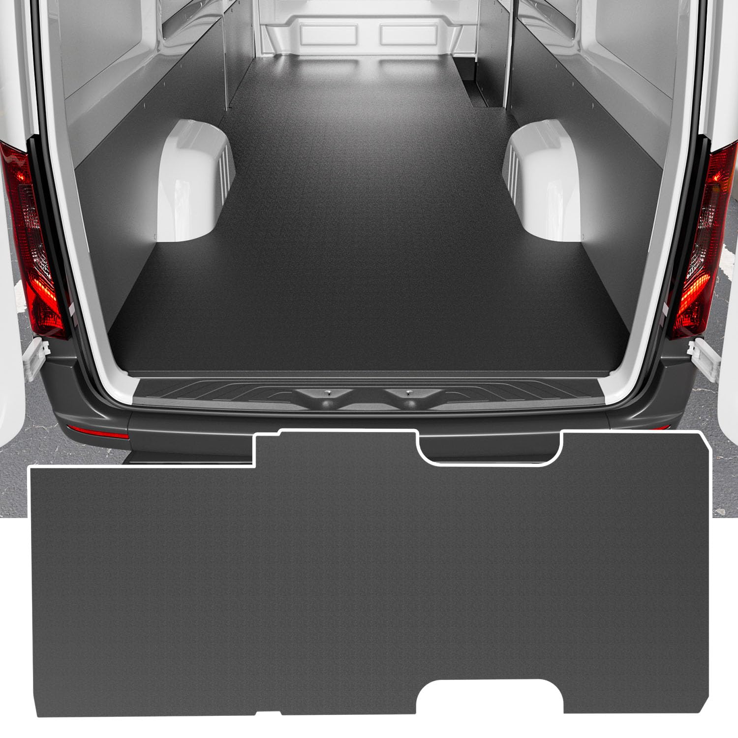 Photo 1 of powoq 170''WB Cargo Mat Compatible with 2006-2025 Mercedes-Benz Sprinter Trunk Mat Long Series Vans Only Cargo Floor Liner TPE Trunk Liner Replacement for 2006-2025 Mercedes Benz Sprinter Accessories