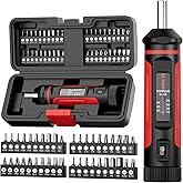 VANPO Torque Screwdriver 15-75 in-lb, 1/4" Drive Precision Driver Set | Inch Pounds Torque Wrench, 40 S2 Steel Bits for Gunsmithing, Bike Repair, Scope Mounting, Maintenance, DIY