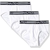 Nautica Men's Classic Cotton 3-Pack Fly Front Briefs