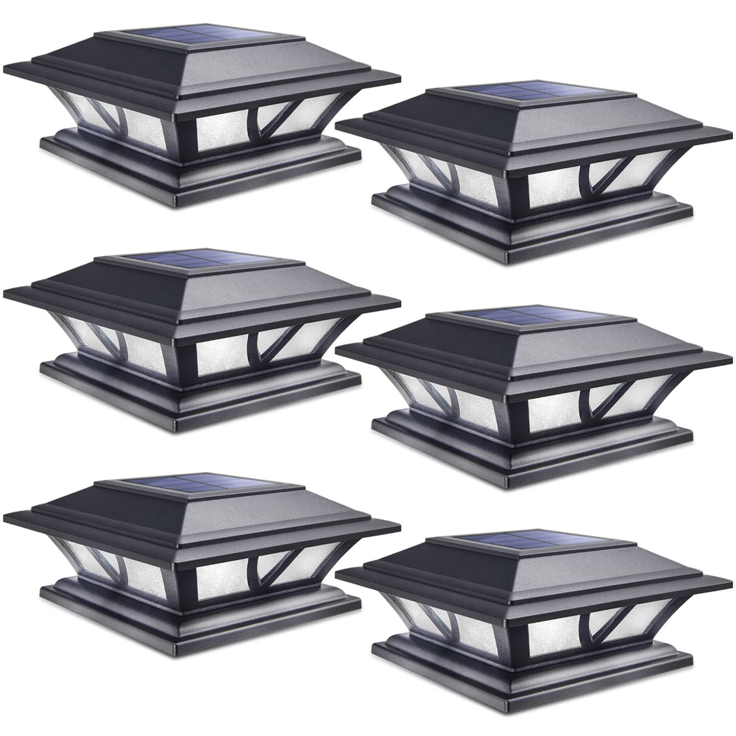 SIEDiNLAR Solar Post Lights Outdoor 2 Modes LED